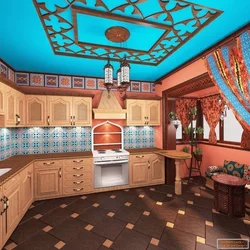 Ethno kitchen interior