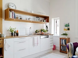 Photo of the kitchen with only lower cabinets photo