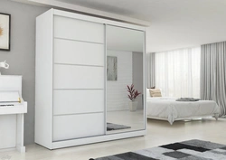 Photo Of Wardrobes With A Mirror In The Bedroom Photo