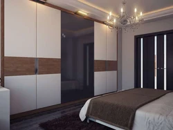 Шкафы в стенах спальни дизайн