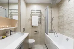 Однотонный дизайн ванной