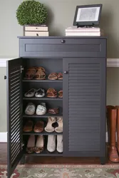 Shoe cabinets in the hallway photo in the interior
