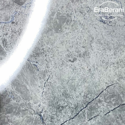 White Marquina marble countertop in the kitchen interior