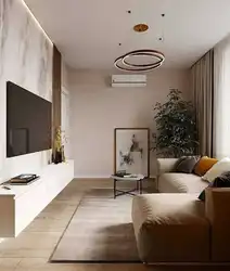 Walk-through living room in the house design