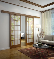 Photo of living room doors in the apartment