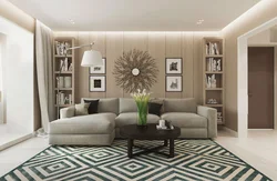 Warm Living Room Design Photo