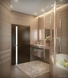 Bathtub Design With Shower In Light Colors