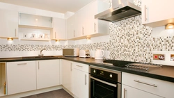 Kitchen Splashback Design In A Modern Style In Light Colors