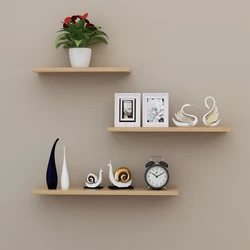 Wall shelves in the kitchen interior photo how