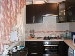 Дызайн кухні ў брэжнеўцы 6 м з халадзільнікам