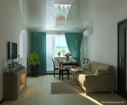 Дизайн гостиной в квартире с балконом в хрущевке