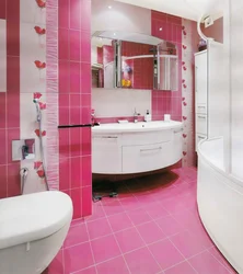 Ванная Комната Дизайн С Розовыми Цветами