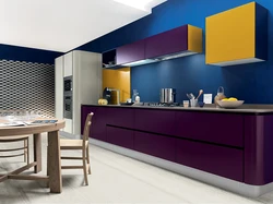 Kitchen interior contrasting