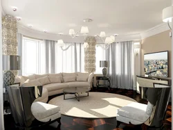 Semicircular Living Room Interior