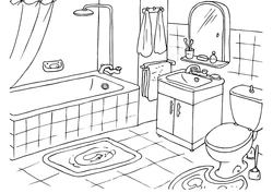 Drawn Bathroom Design