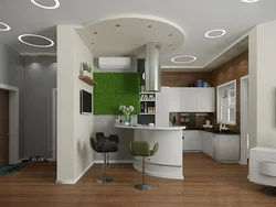 Design project of apartment kitchen