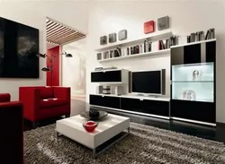 Two-Color Living Room Photo