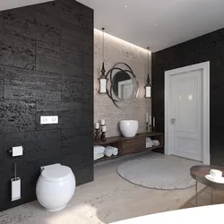 Black Beige Bath Photo