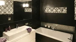 Черно бежевая ванна фото