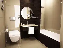 Ready-made design of a combined bathroom