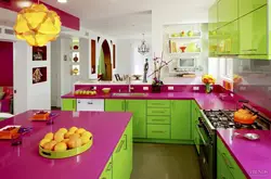 What color is fashionable in kitchen photo