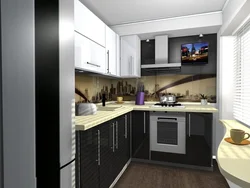 Kitchen design 6 meters in a ship photo