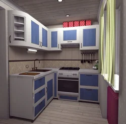 Kitchen design 6 meters in a ship photo