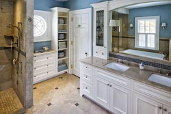 Bathroom Design With Built-In Furniture