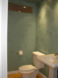 Ванна бөлмесінің интерьеріндегі қабырғаларға арналған сәндік сылақ фото