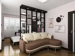 Apartments with sleeping place one-room design