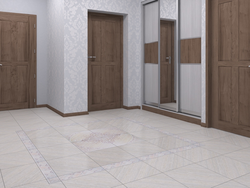 Porcelain Tiles In The Hallway And Kitchen Photo