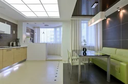 Кухня зал с балконом фото