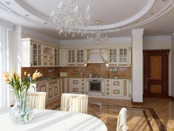 Потолок кухня гостиная дизайн классика