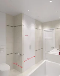 Built-in wardrobes in the bathroom design photo