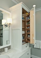 Built-In Wardrobes In The Bathroom Design Photo