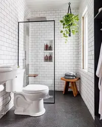 Bathroom Design White Tiles With Toilet