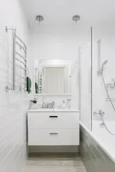 Ванная Комната Дизайн Белая Плитка С Туалетом