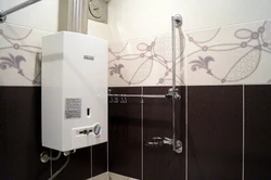 Bathroom design with gas boiler