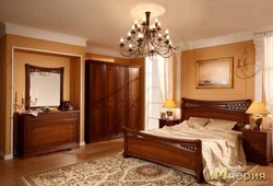 Bedroom Design With Dark Classic Furniture Photo