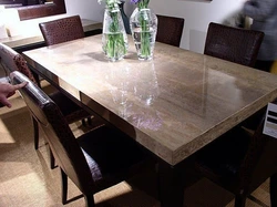 Фото столов для кухни из искусственного камня