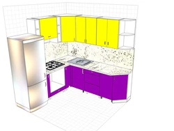 Угол в кухни дизайн проект