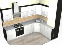 Corner in kitchen design project