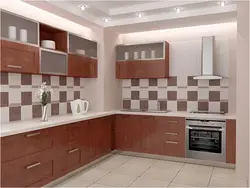 Lay out beautiful tiles in the kitchen photo