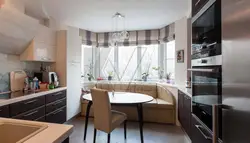 Kitchen design in a three-room apartment