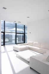 Белый дизайн комнаты квартиры
