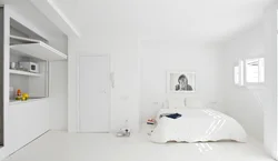 White apartment room design