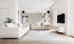 White apartment room design