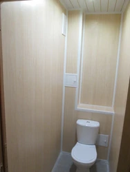Toilet In Apartment Finished With Laminate Photo