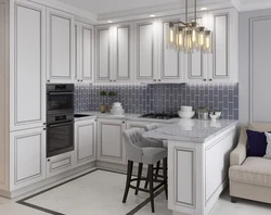 Corner kitchen modern classics in the interior photo