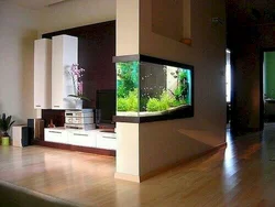Aquarium Partitions In Apartment Interiors